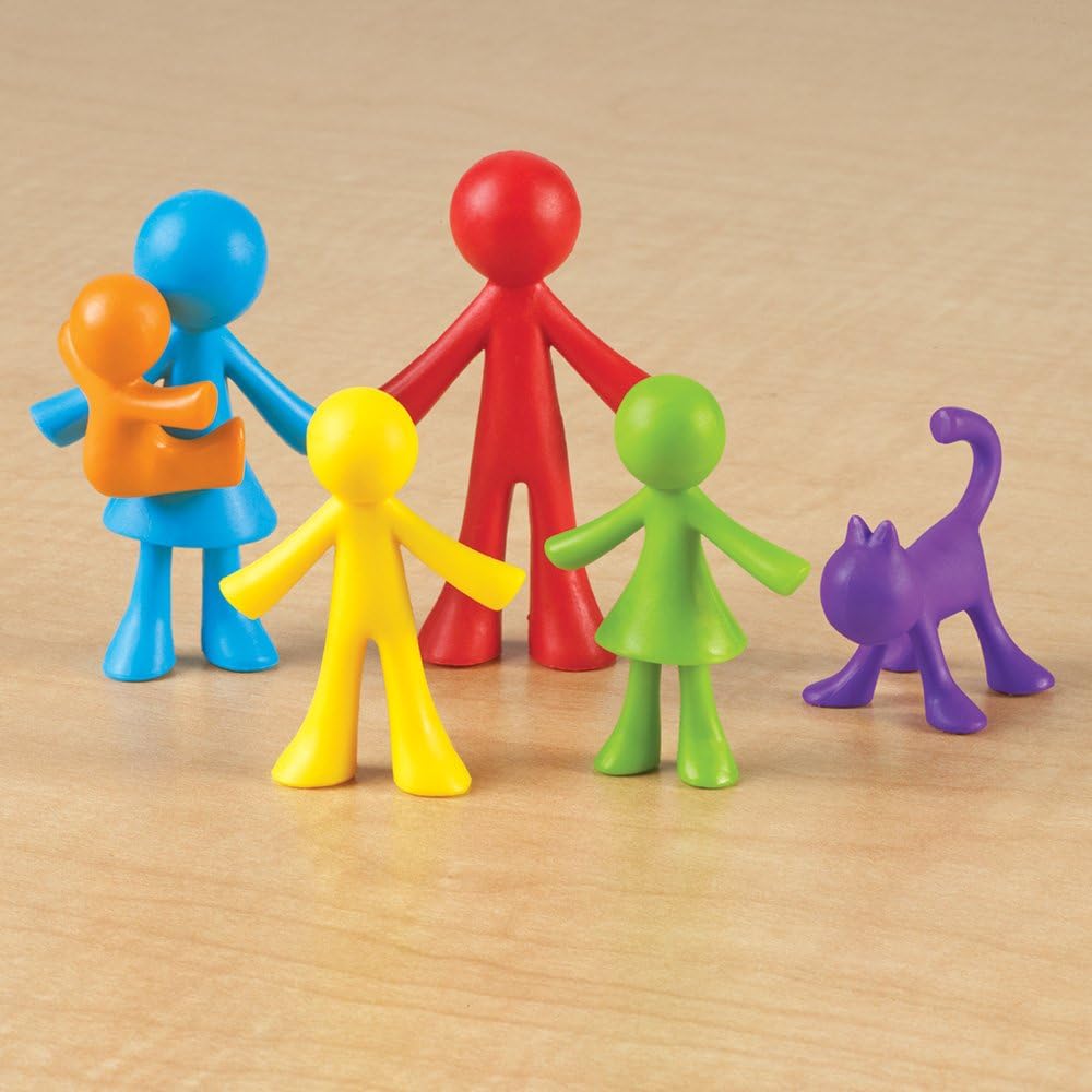 Learning Resources All About Me Family Counters - Educational Math & Role Play Set for Ages 3+ 4
