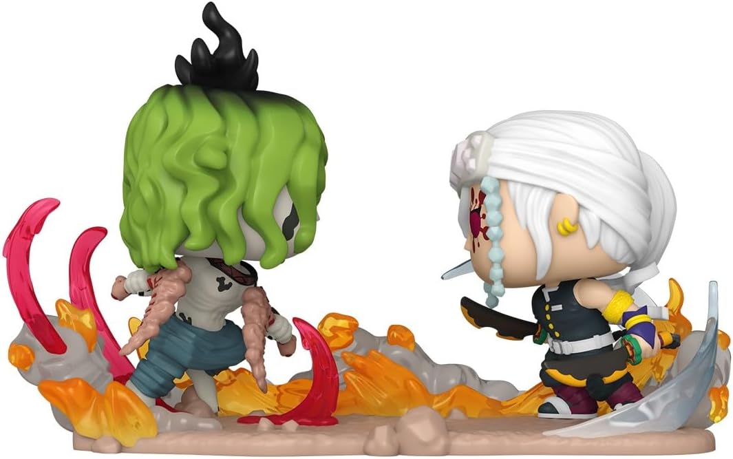 Funko Pop! Moments: Demon Slayer - Tengen Uzui vs Gyutaro Vinyl Figure