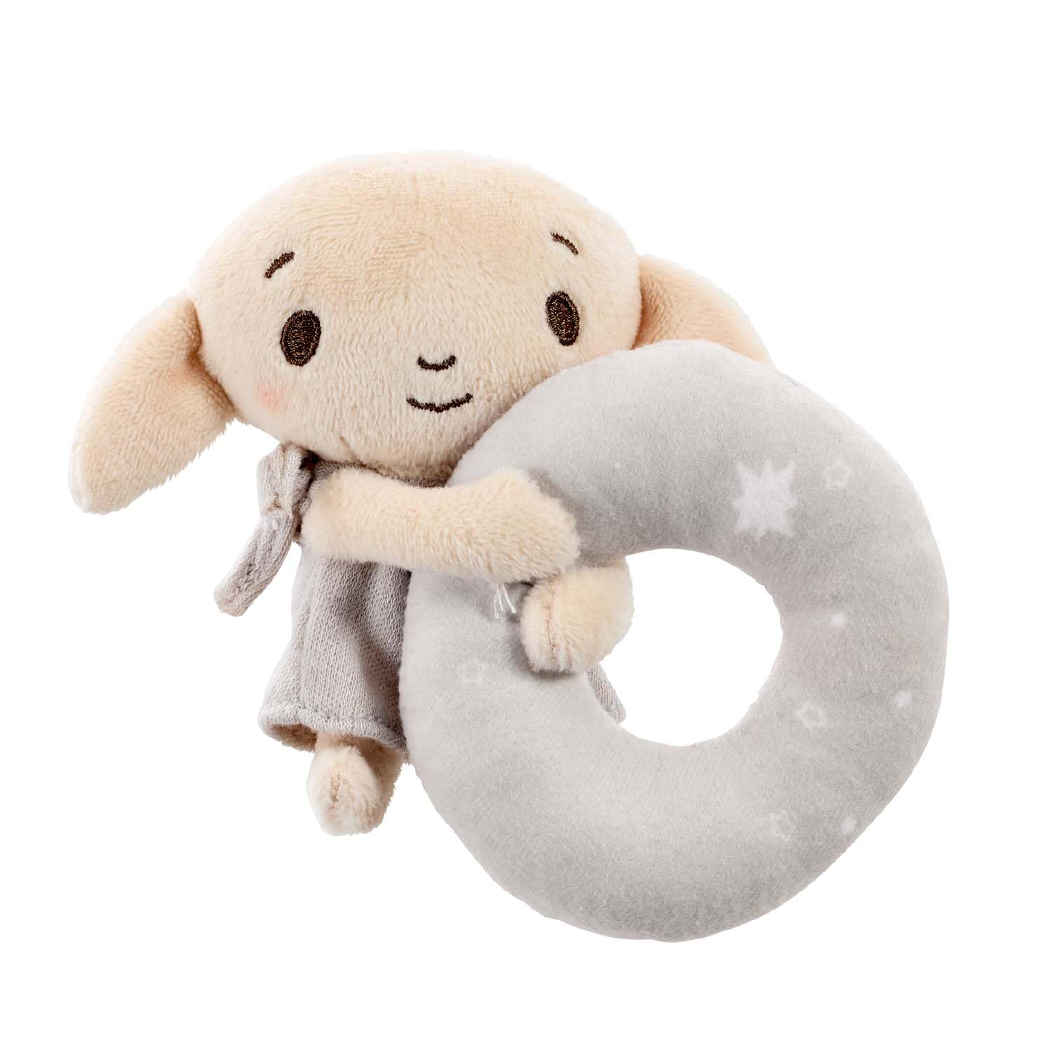 Rainbow Designs Harry Potter Dobby Plush Baby Rattle - Soft Sensory Toy for Newborns & Toddlers