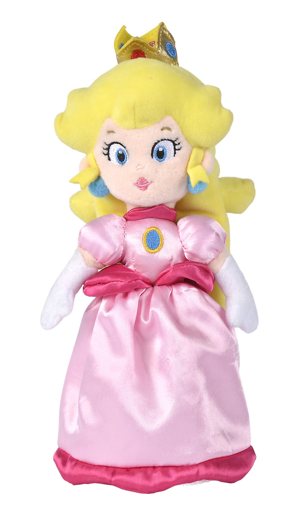 Simba Super Mario Princess Peach Stuffed Plush Toy | 30CM Soft Toy for Unisex Children