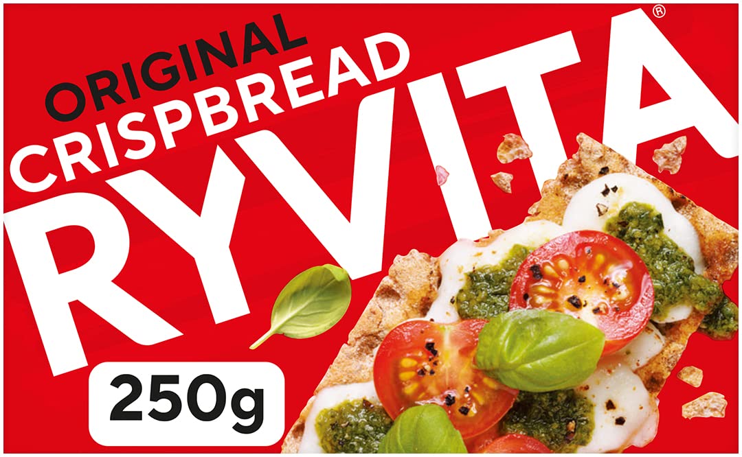 Ryvita Original Rye Crispbread, Low Fat, High in Fibre, 250g