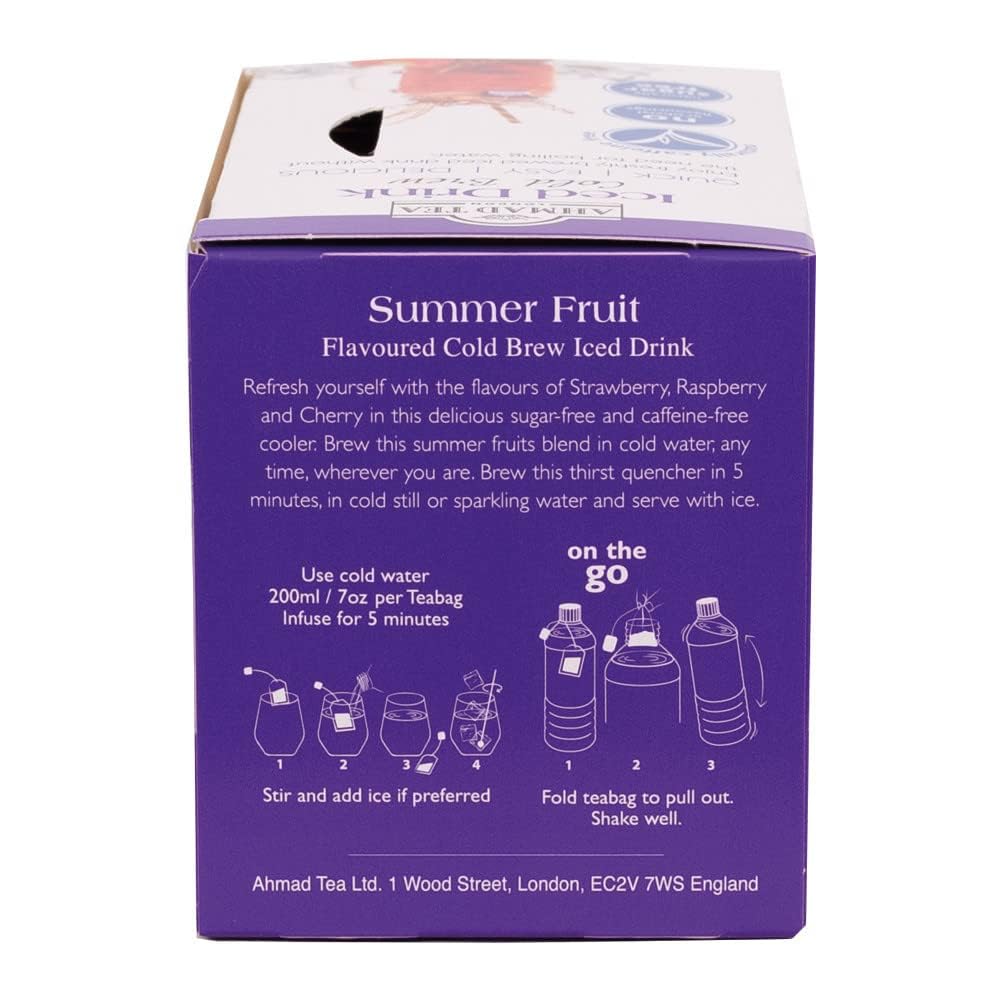 Ahmad Tea - Summer Fruits Cold Brew Infusion Tea - 20 Teabag Sachets 4