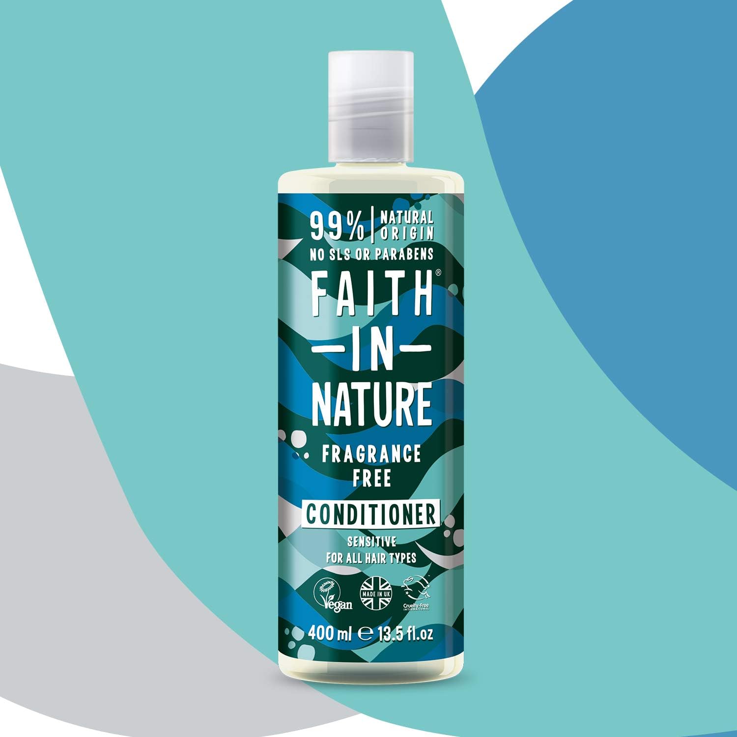 Faith In Nature Fragrance Free Conditioner - Vegan & Cruelty Free, SLS & Paraben Free, 400 ml 3