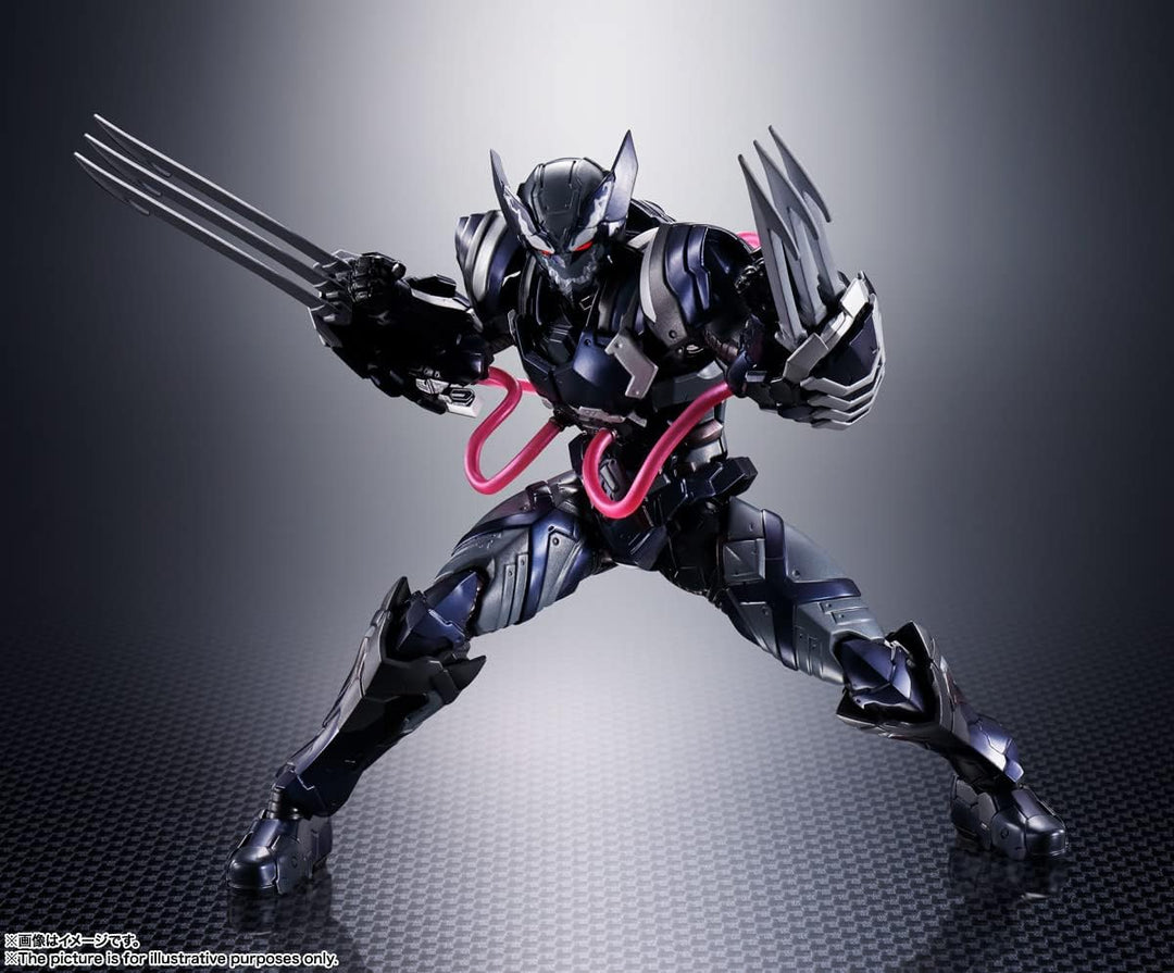 BANDAI S.H. Figuarts Tech-On Avengers - Venom Symbiote Wolverine Action Figure (BDIAV641656)