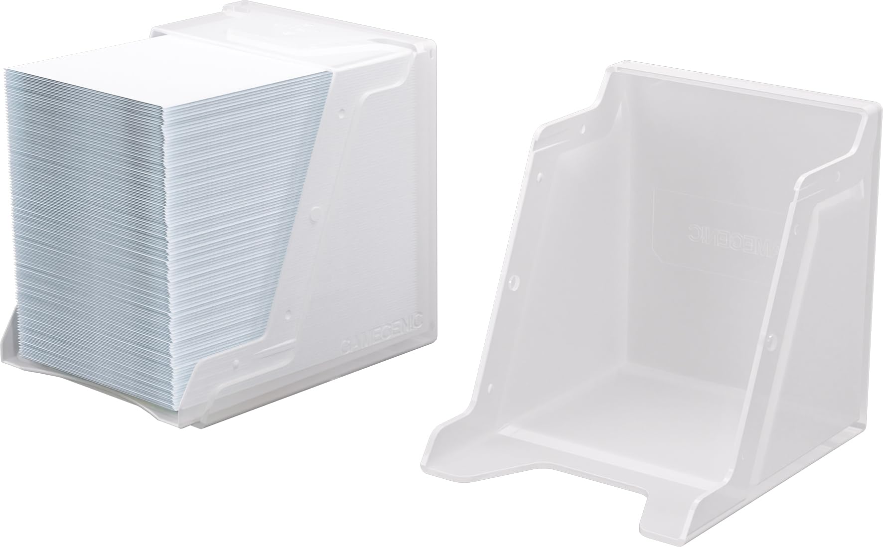 Gamegenic Bastion 100+ XL Deck Box for Trading Cards - White, Holds 100+ Double-Sleeved Cards 4