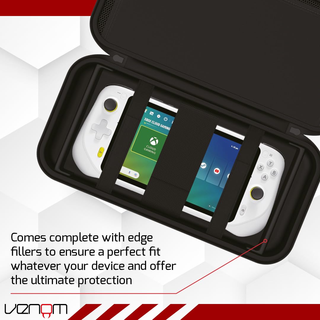 Venom Handheld PC Storage Case – Compatible with Steam Deck, ASUS ROG Ally, Logitech G Cloud, MSI Claw, Lenovo Legion Go 3