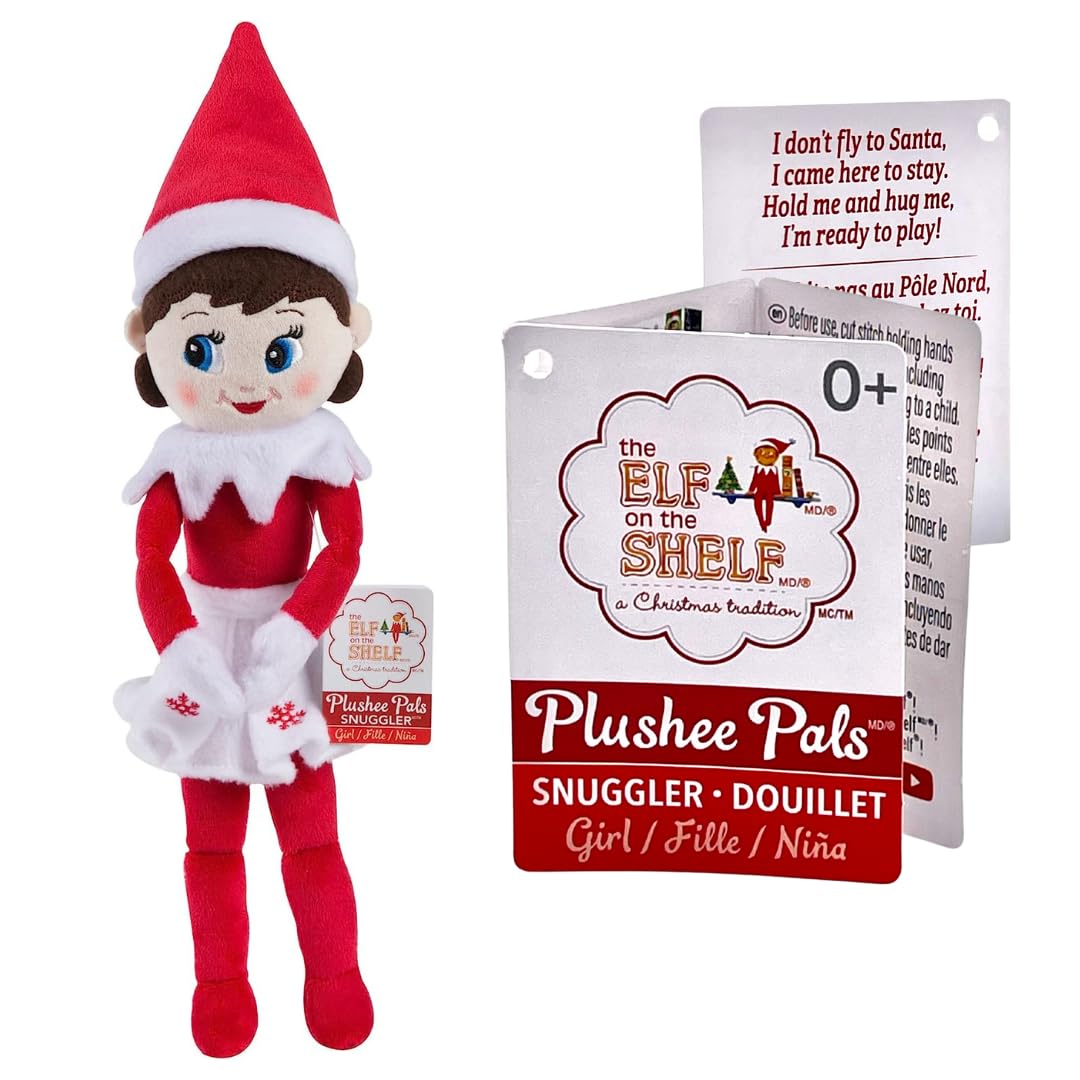 Elf on the Shelf Plushee Pal Snuggler - 12-inch Cuddly Plush Girl Elf 10