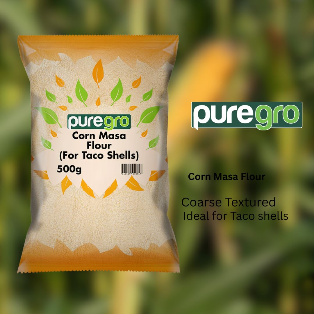 Puregro - Corn Masa Flour Coarse | Premium Taco Shell Flour 4