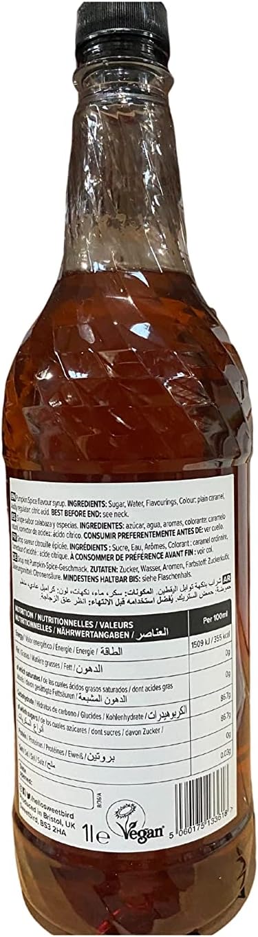 Sweetbird - Pumpkin Spice Syrup (1 Litre)