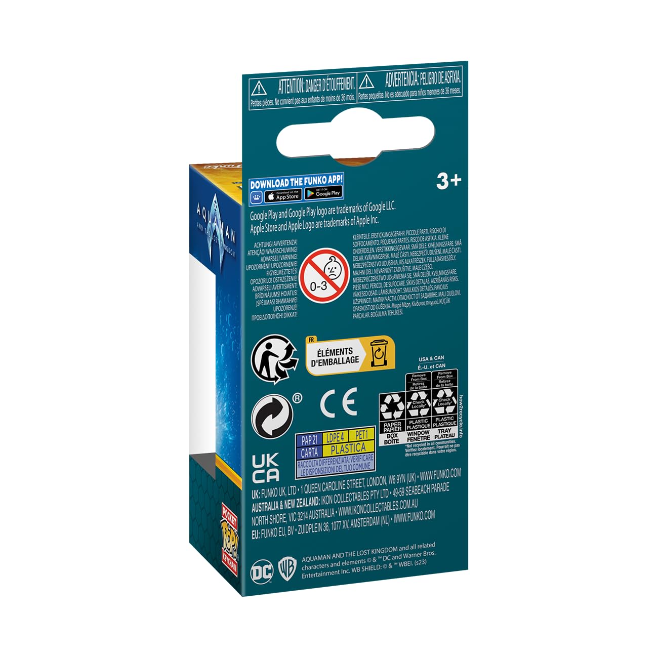 Funko Pop! Vinyl Keychain: DC - Black Manta - Aquaman - Collectible Mini Figure - Official Merchandise