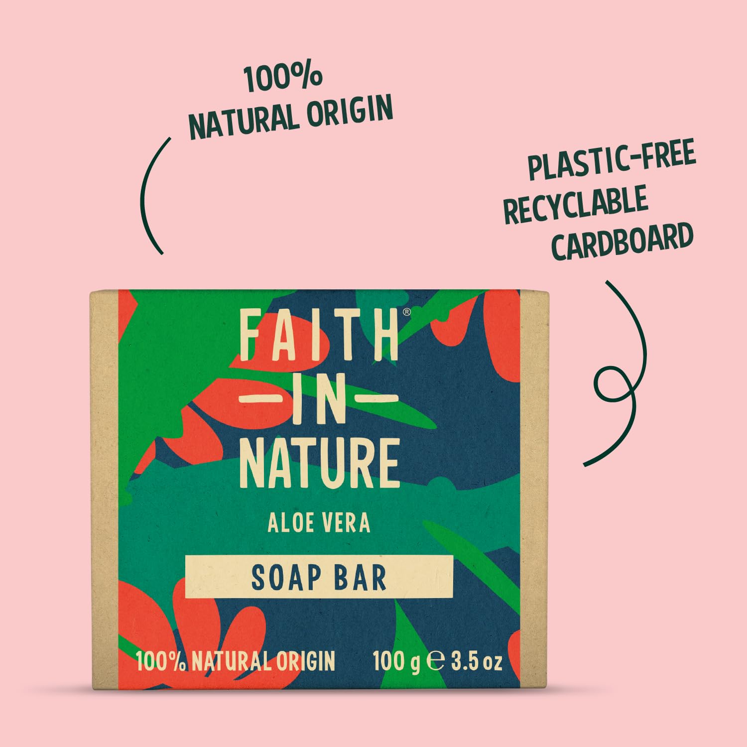 Faith in Nature Organic Aloe Vera Soap Bar (100g) 5
