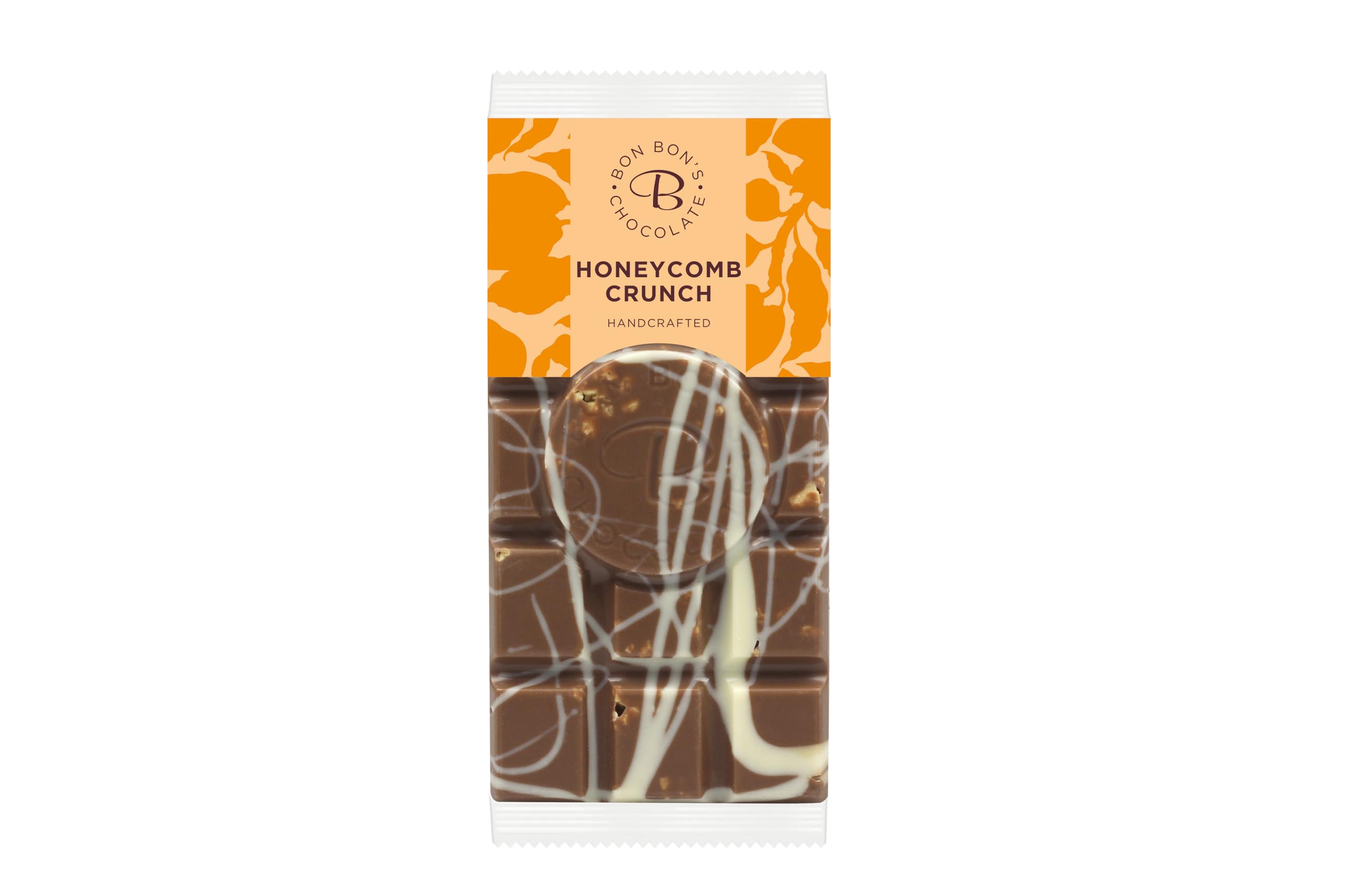 Bon Bons Milk Chocolate Honeycomb Crunch Bar - 70g | Handcrafted by Chocolatiers 1