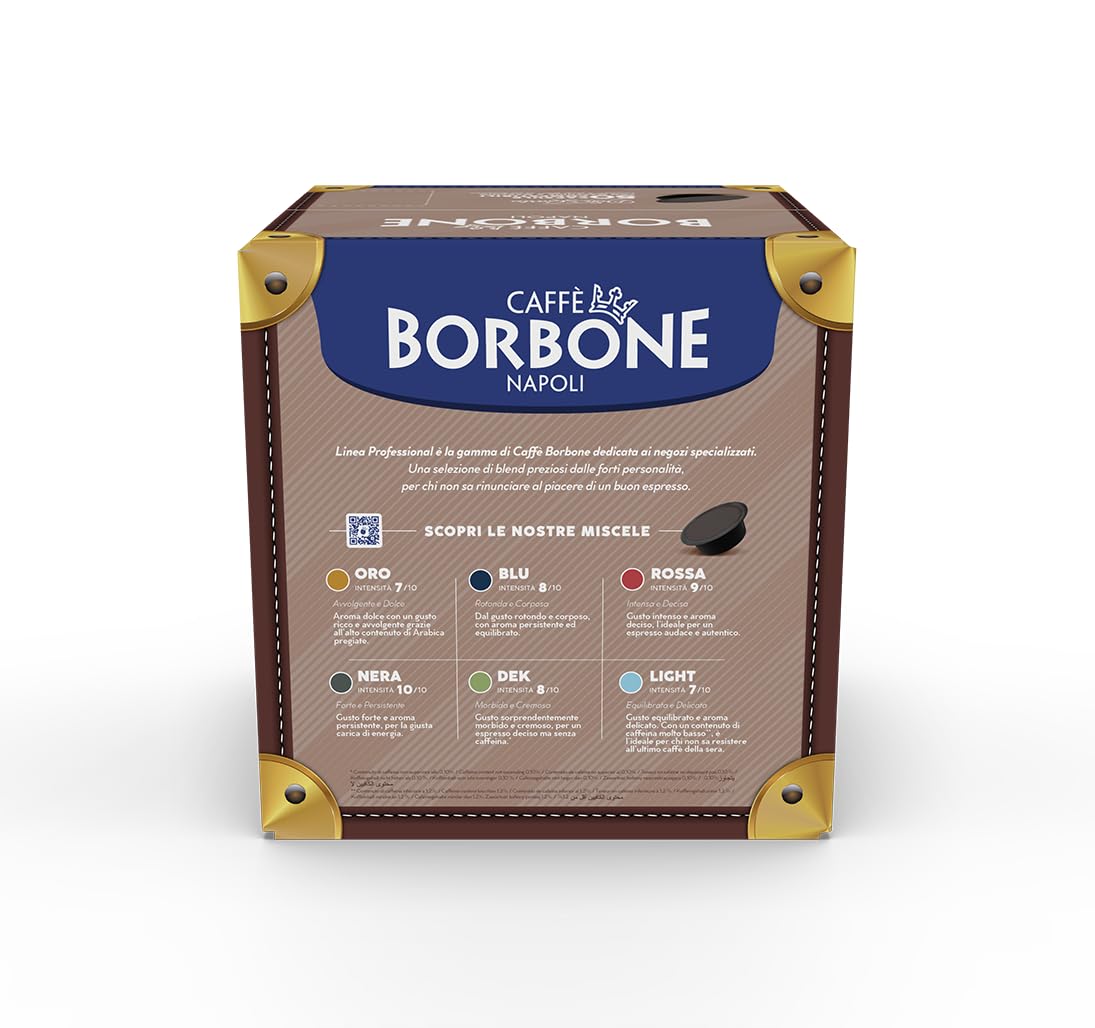 Caffè Borbone Don Carlo Schwarzkaffeemischung – 50 Kapseln für Lavazza A Modo Mio-Maschinen