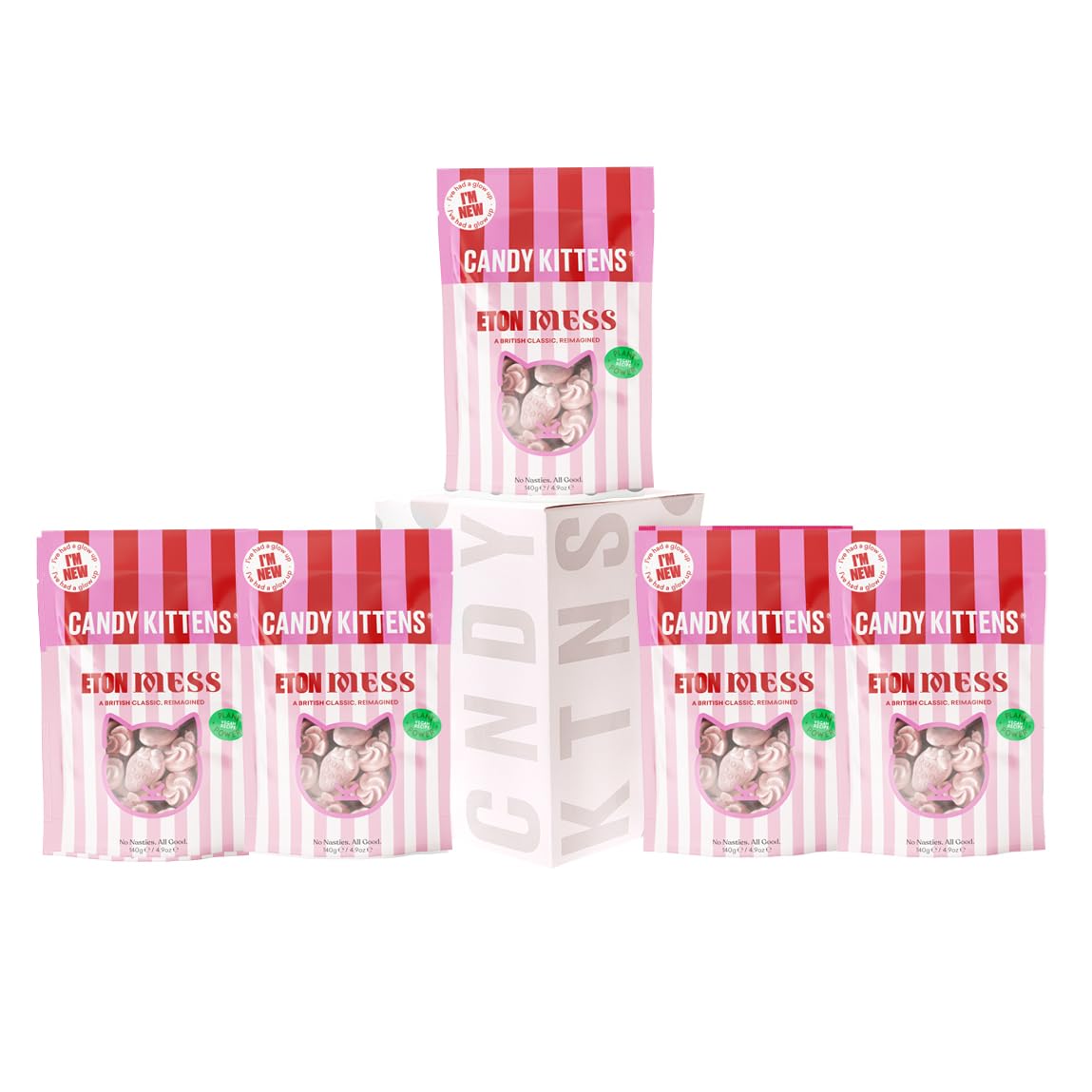 Candy Kittens Eton Mess Wild Strawberry Vegan Sweets Gift Pack