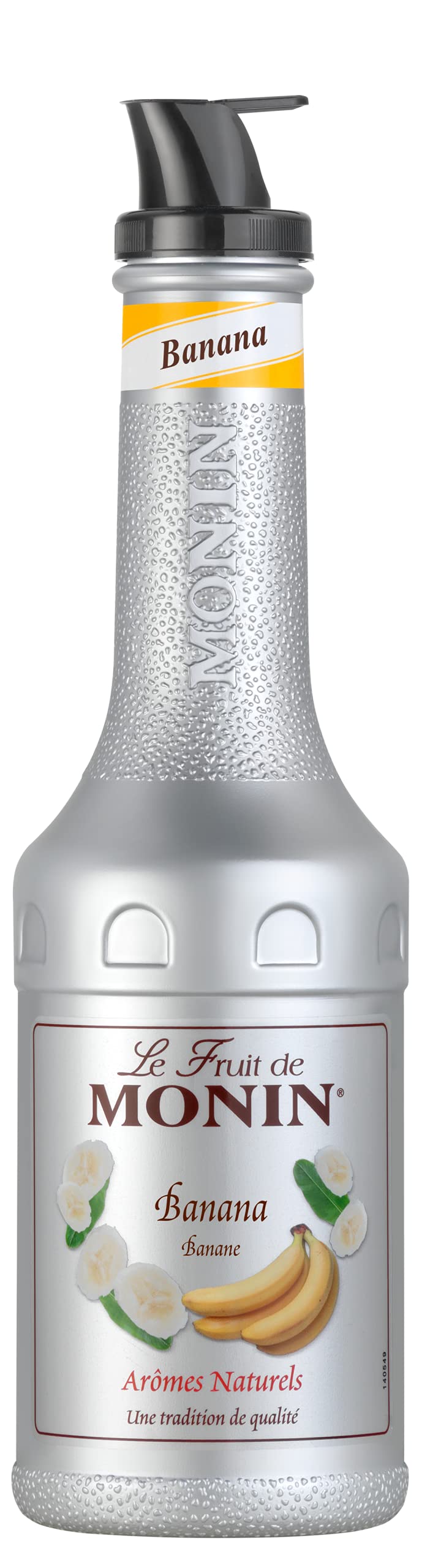 Monin Banana Fruit Mix Puree - 50.1% Banana | 1L PET Bottle | Vegan Friendly