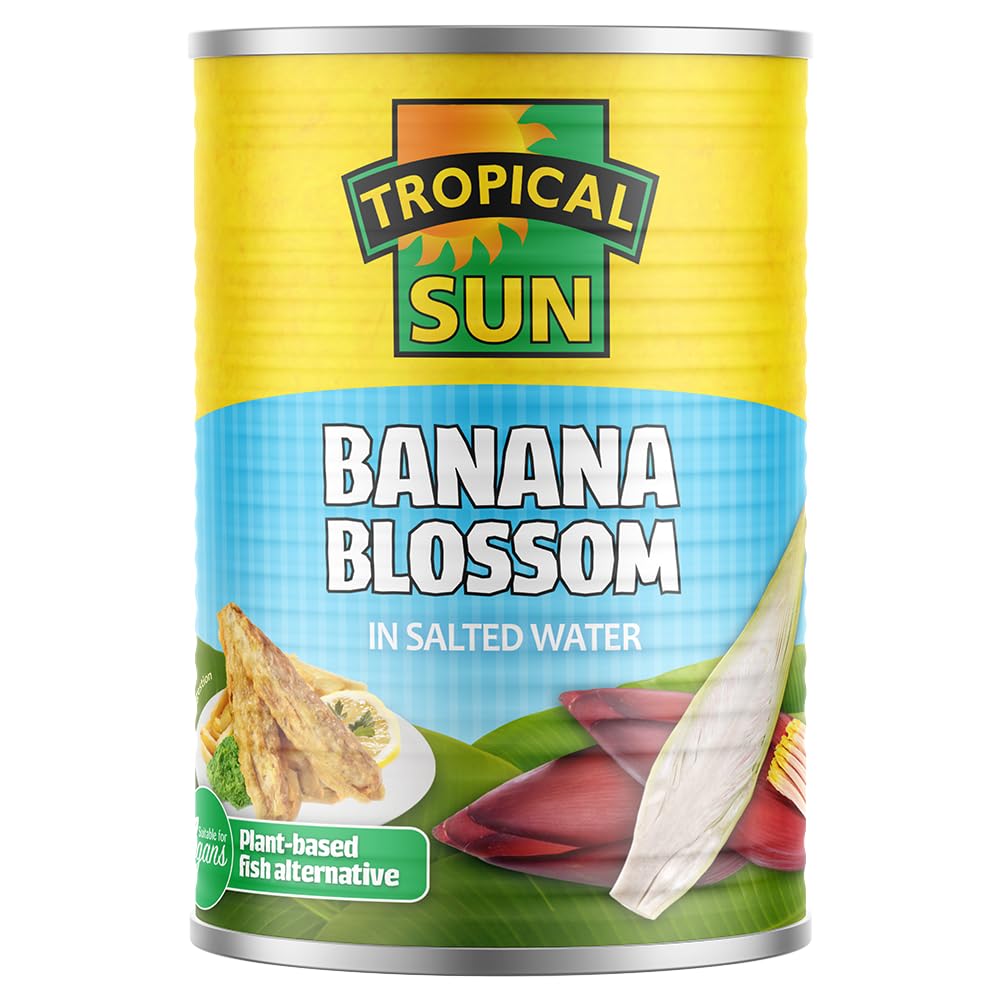 Tropical Sun Banana Blossom in Salted Water, 400g - Vegan Plant-Based Fish Alternative