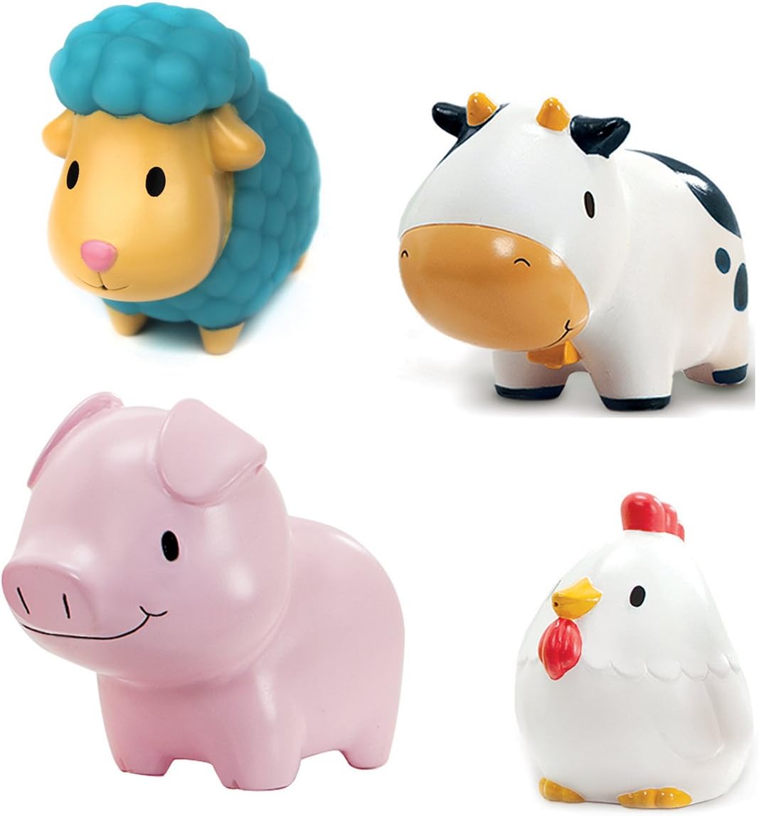 Munchkin Floating Farm Animal Bath Squirt Toys - 4 Pack for Babies & Toddlers 7