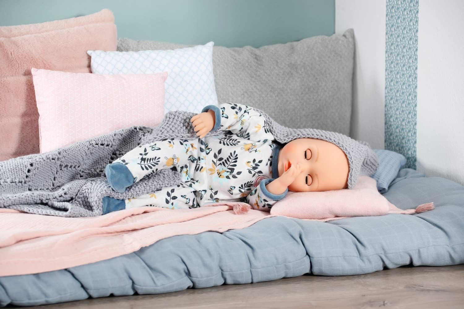 Baby Annabell 706824 Romper Blue - Supersoft Outfit for 43cm Dolls 3