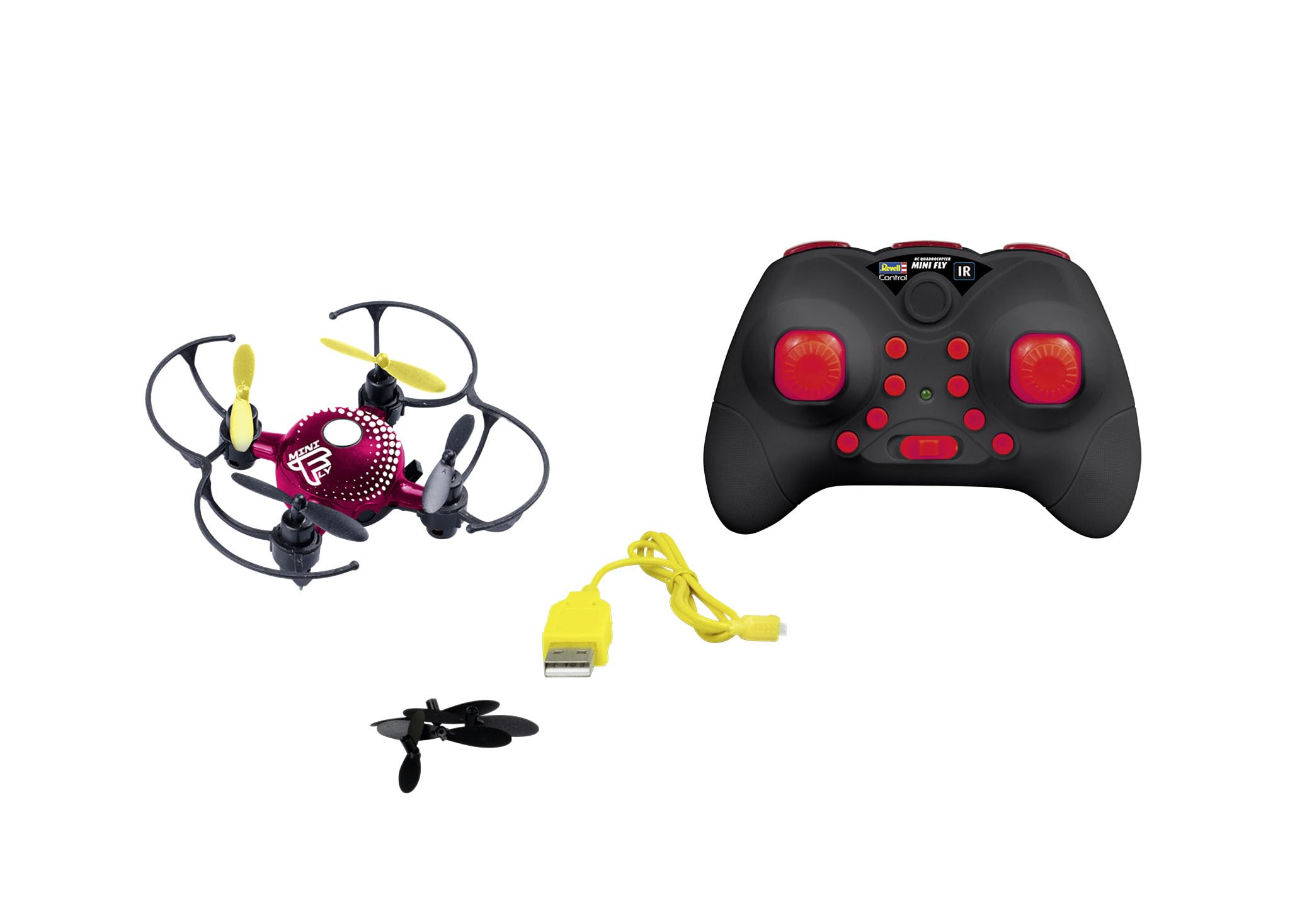Revell Control Mini Fly I RC Drone - 4 Channel Infrared Mini Quadrocopter for Indoor Use 12