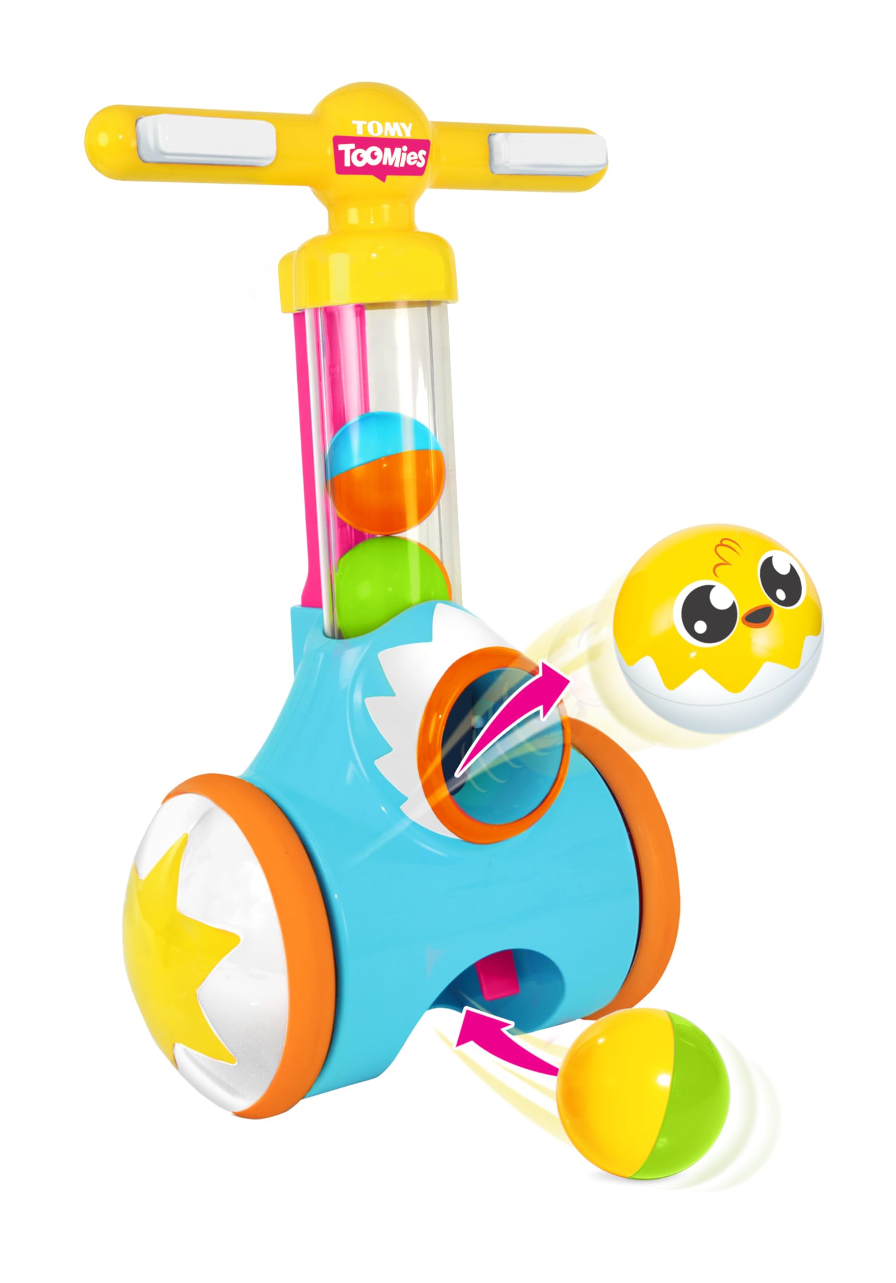 Toomies Pic and Pop Push Along Toy - Ball Popper with Collector | Ages 18 Months+