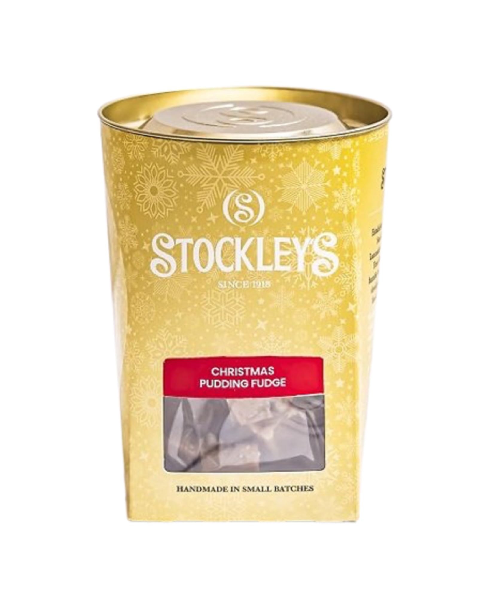 Stockley's Christmas Pudding Fudge Treat Carton - 220g Fruity Festive Fudge with Citrus Peel & Raisins 4