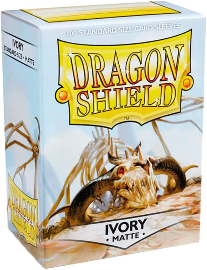 Dragon Shield ART11017 Standard Size Sleeves (ART11017) – Matte Ivory, 100-Pack