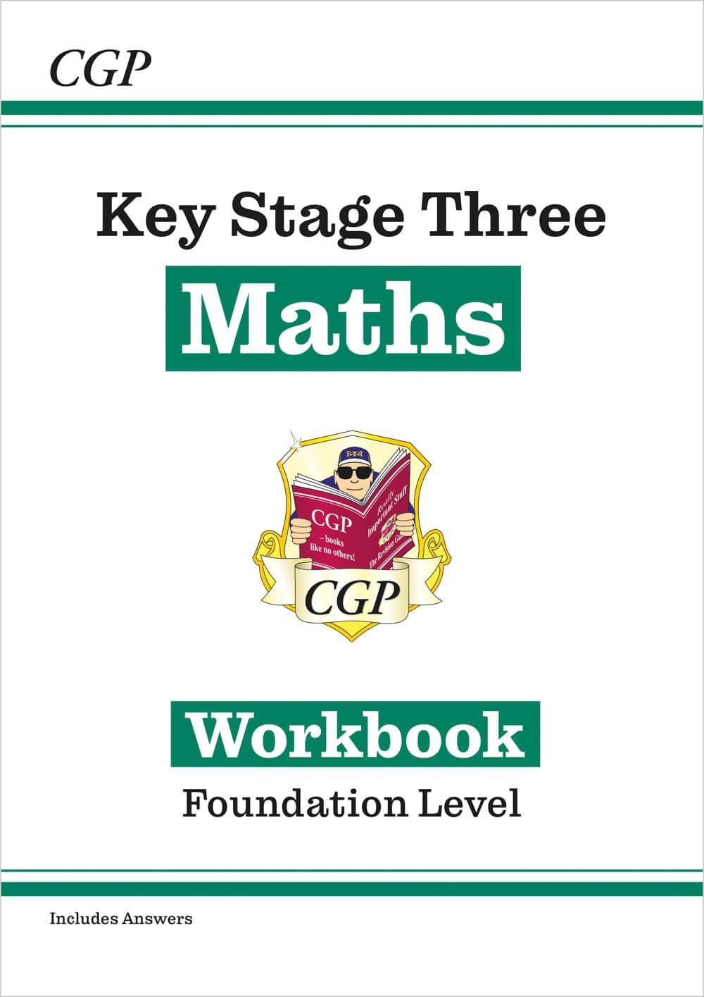 CGP KS3 Maths Workbook - Foundation Level Practice Questions with Answers | Paperback | 2023