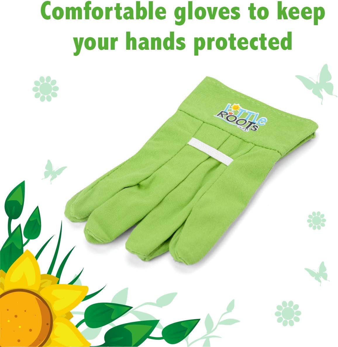 Little Roots Kids Gardening Tool Kit Bag - BGG1653, Toy Tool Set for Children Ages 3+ 3