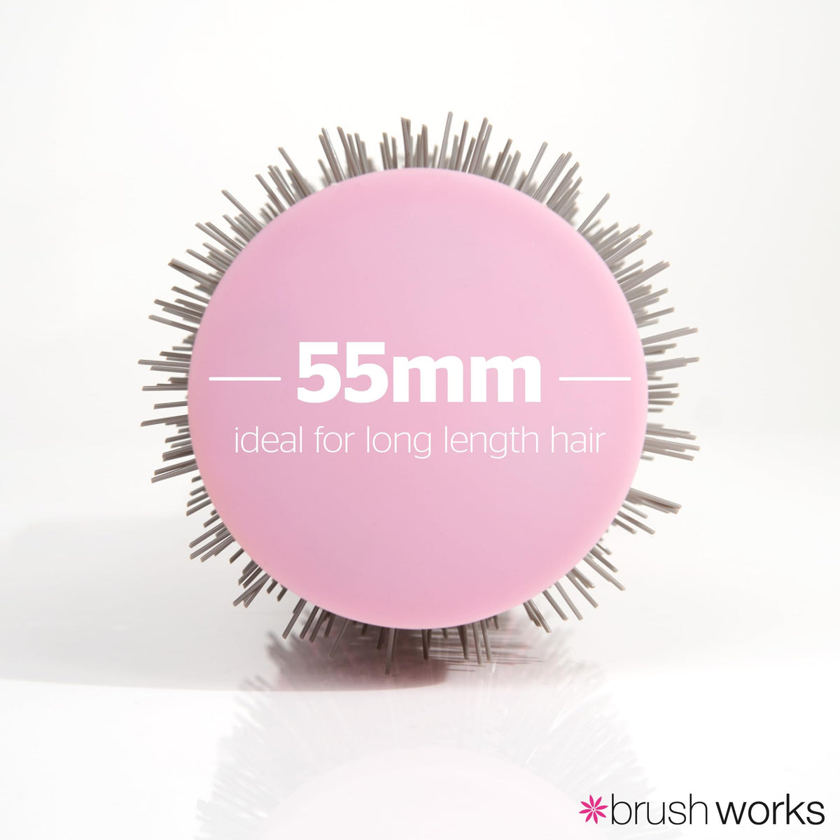Brushworks Large Radial Vent Brush - Volumising, Anti-Frizz | Ceramic Barrel | Pink 3