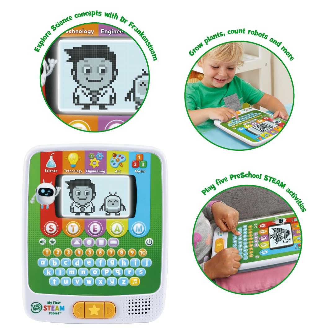 LeapFrog My First STEAM Tablet - Educational Learning Tablet for Kids Ages 2-5