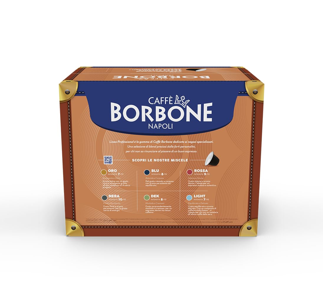 Caffè Borbone Respresso Schwarzer Kaffee, Mischung – 100 Kapseln für Nespresso-Maschinen