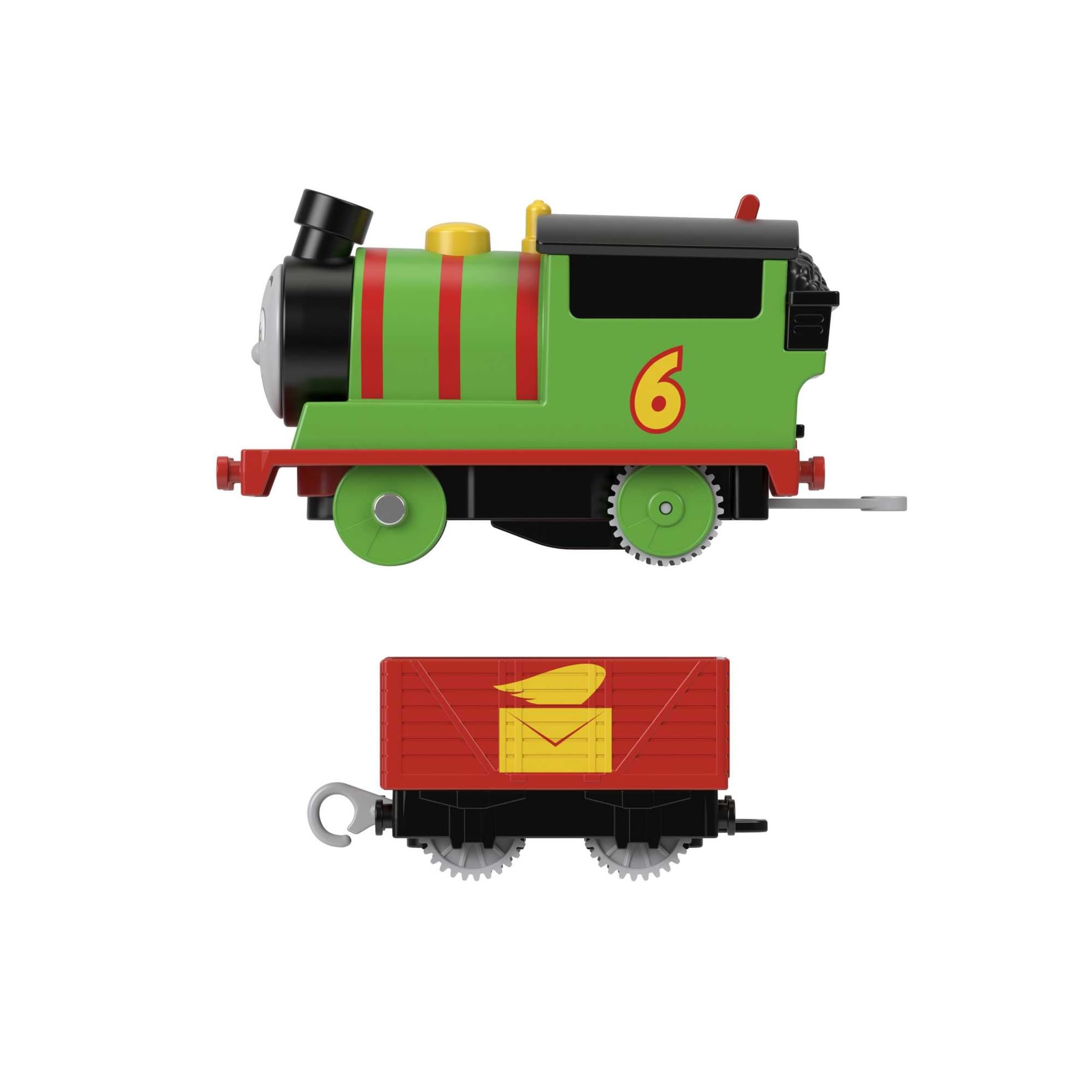 Thomas & Friends Percy Motorized Battery-Powered Train Engine with Tender - Ages 3+ 4