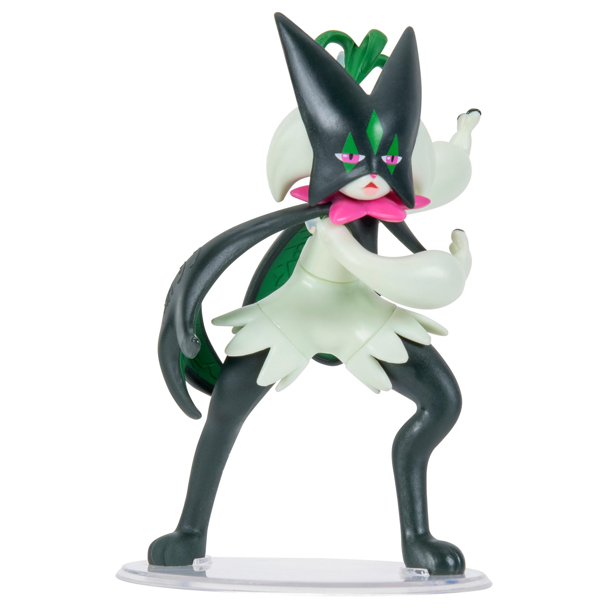 Pokémon Meowscarada Battle Feature Figure - 4.5-Inch Action Figure with Slash Attack 1