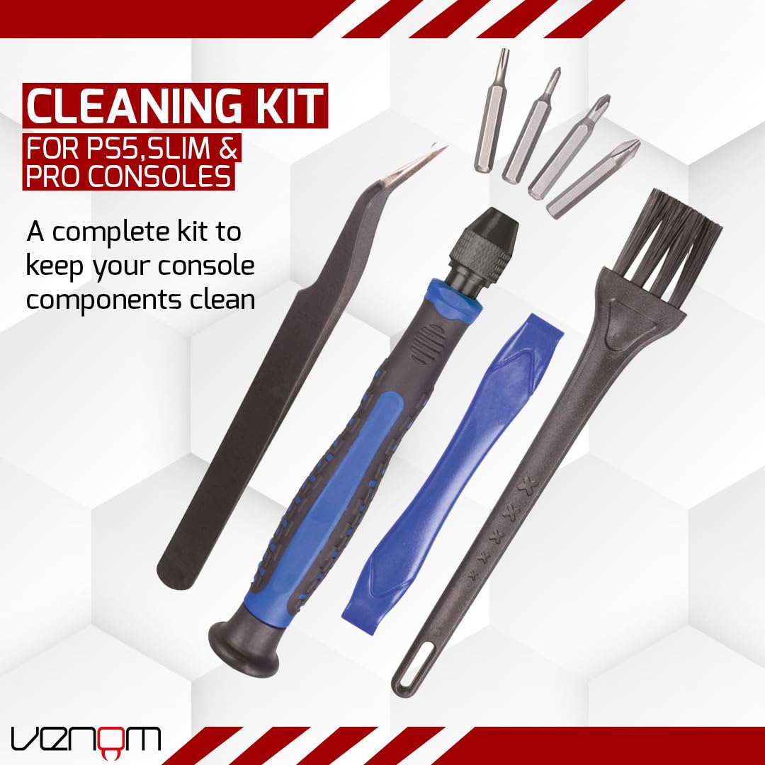 Venom PS5 Pro and Slim Cleaning & Maintenance Screwdriver Tool Kit for PlayStation 5 9