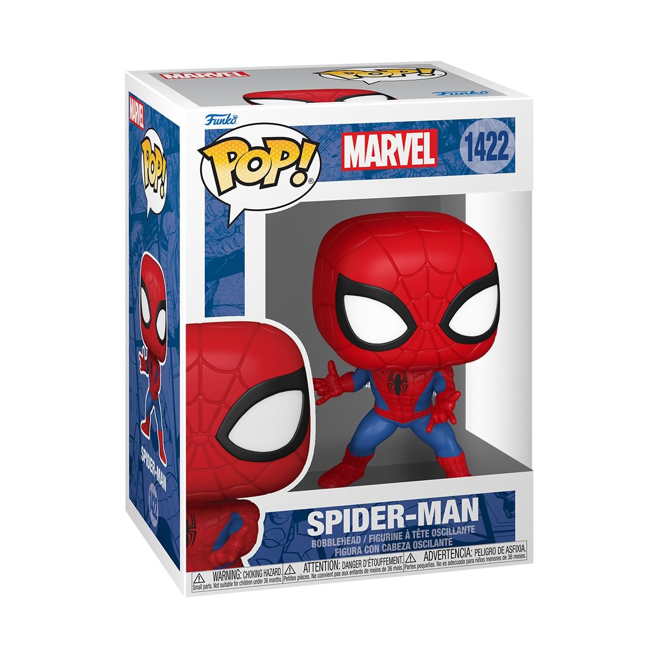 Funko Pop! Marvel Spider-Man Vinyl Figure - Comic Theme | Approx 3.75 Inches Tall 1