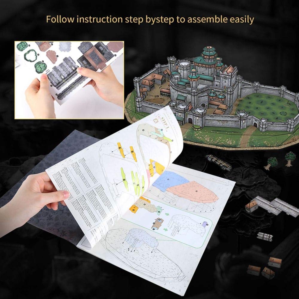 Game of Thrones Winterfell 3D Puzzle - 430-Piece Building Kit for Ages 8+