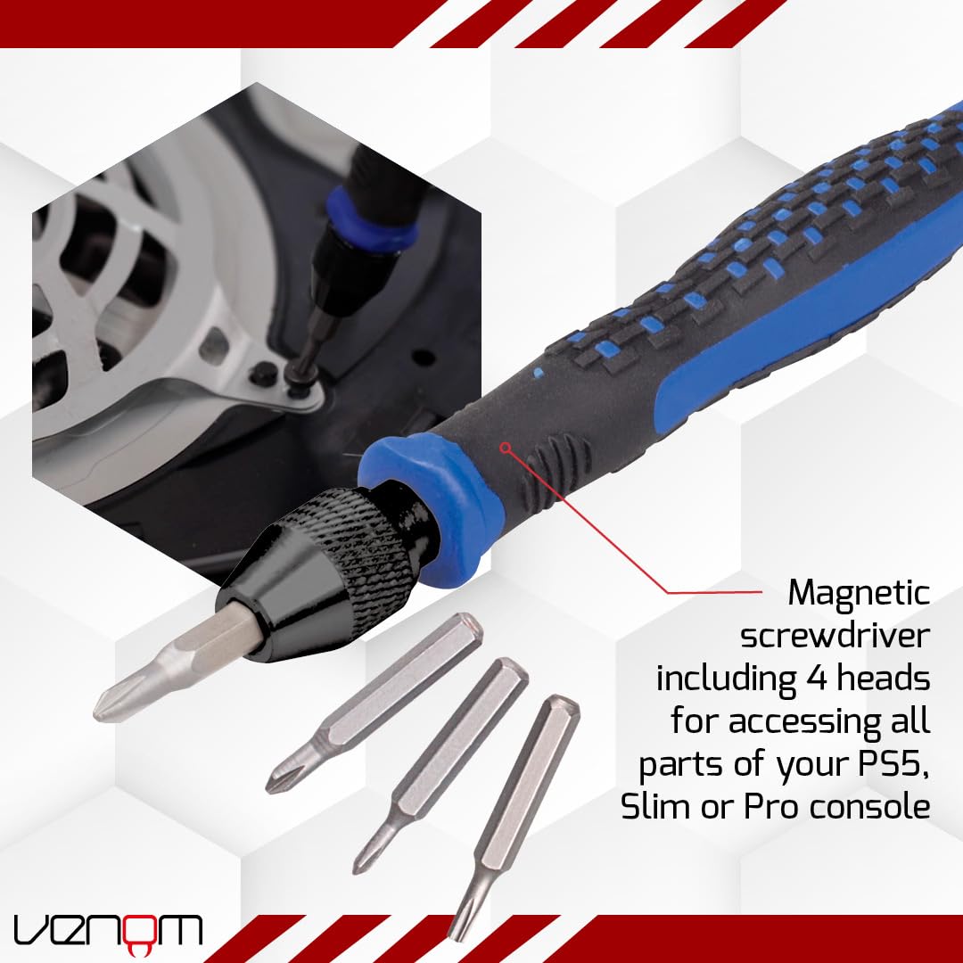 Venom PS5 Pro and Slim Cleaning & Maintenance Screwdriver Tool Kit for PlayStation 5 5