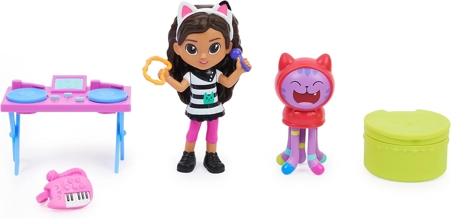 Gabby’s Dollhouse Kitty Karaoke Set - Musical Playset with Action Figures & Surprise Accessory for Kids