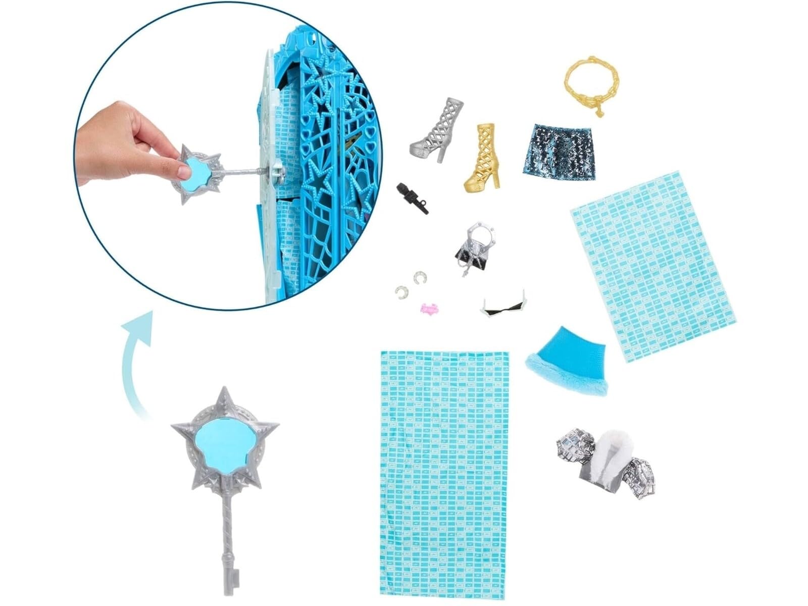 Monster High Skulltimate Secrets Doll and Accessories Set - Hauntlywood Mysteries Playset for Kids 11