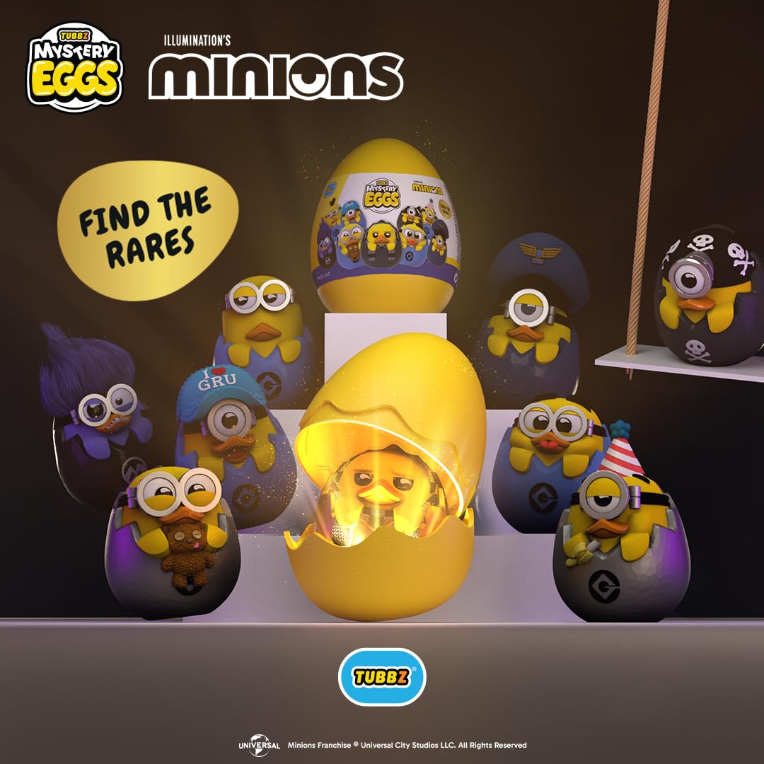TUBBZ Minions Mystery Eggs Blind Box Collectible Figure | Polyvinyl Chloride | Ages 3+ 6