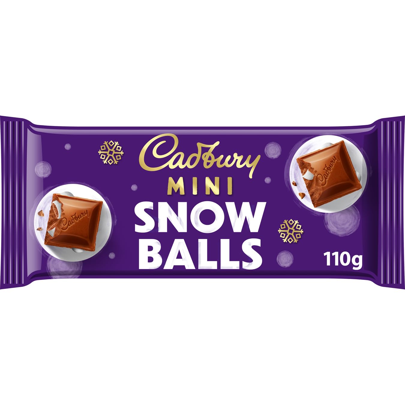 Cadbury Dairy Milk Mini Snowballs Chocolate Bar, 110g