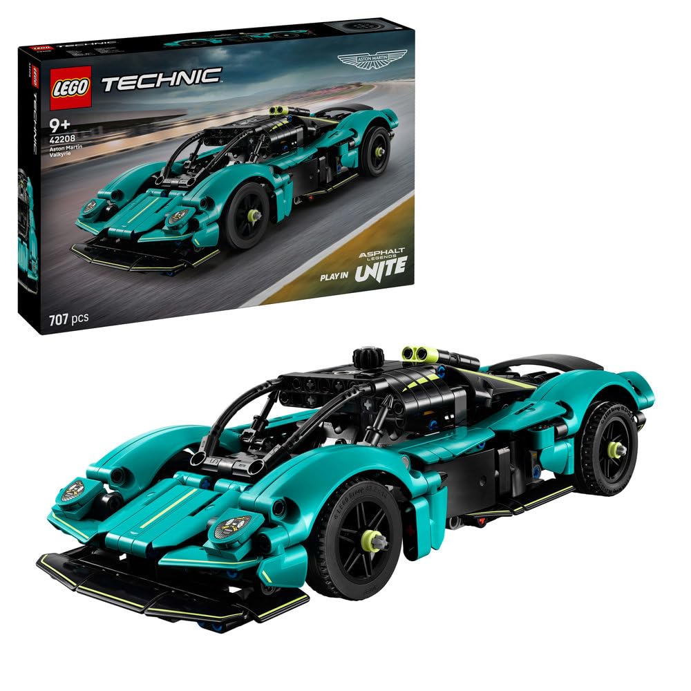 LEGO Technic Aston Martin Valkyrie Buildable Car Model Kit - 707-Piece Vehicle Toy for Kids 9+