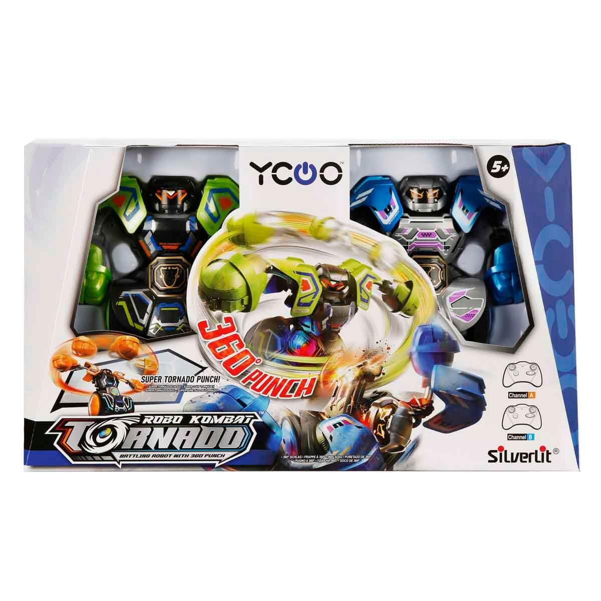 SilverLit YCOO Robo Kombat Tornado - Interactive Robot Fighting Playset with 360° Spin, Ages 5+ 4