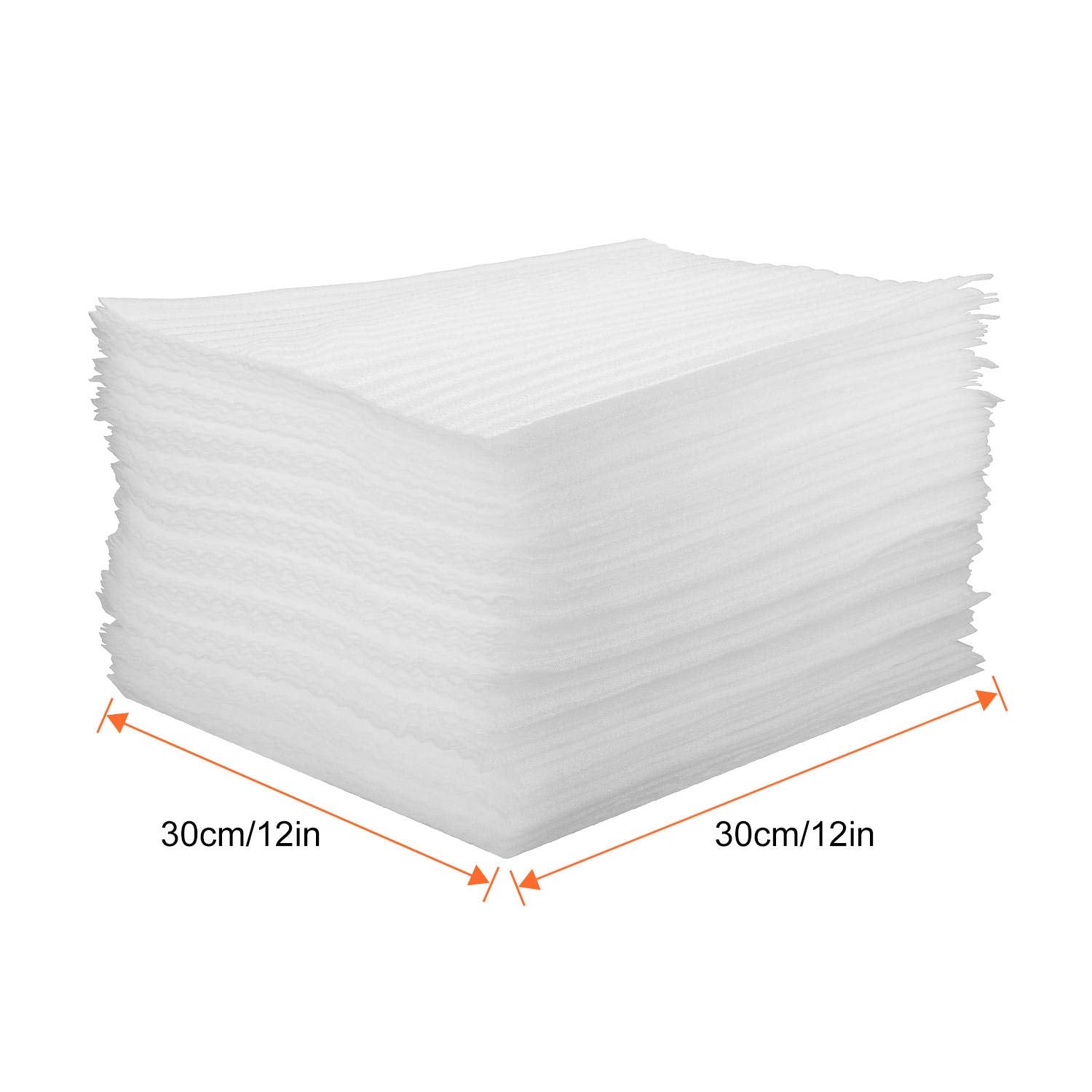 ASelected Cushion Foam Sheets - 100 Pcs 12" x 12" Low Density Polyethylene Wrap | Reusable 3