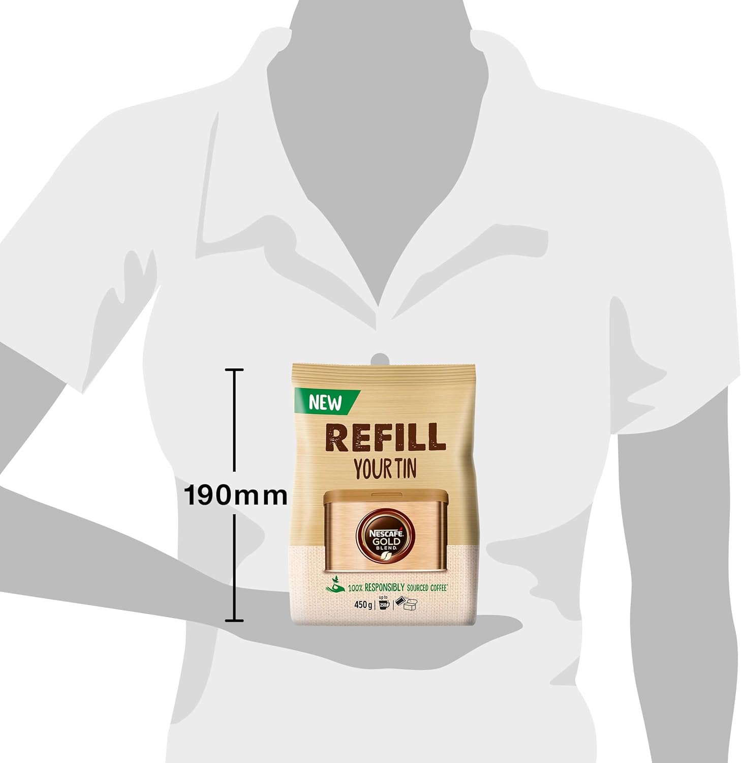 NESCAFÉ Gold Blend Instantkaffee 450g Nachfüllbeutel 3