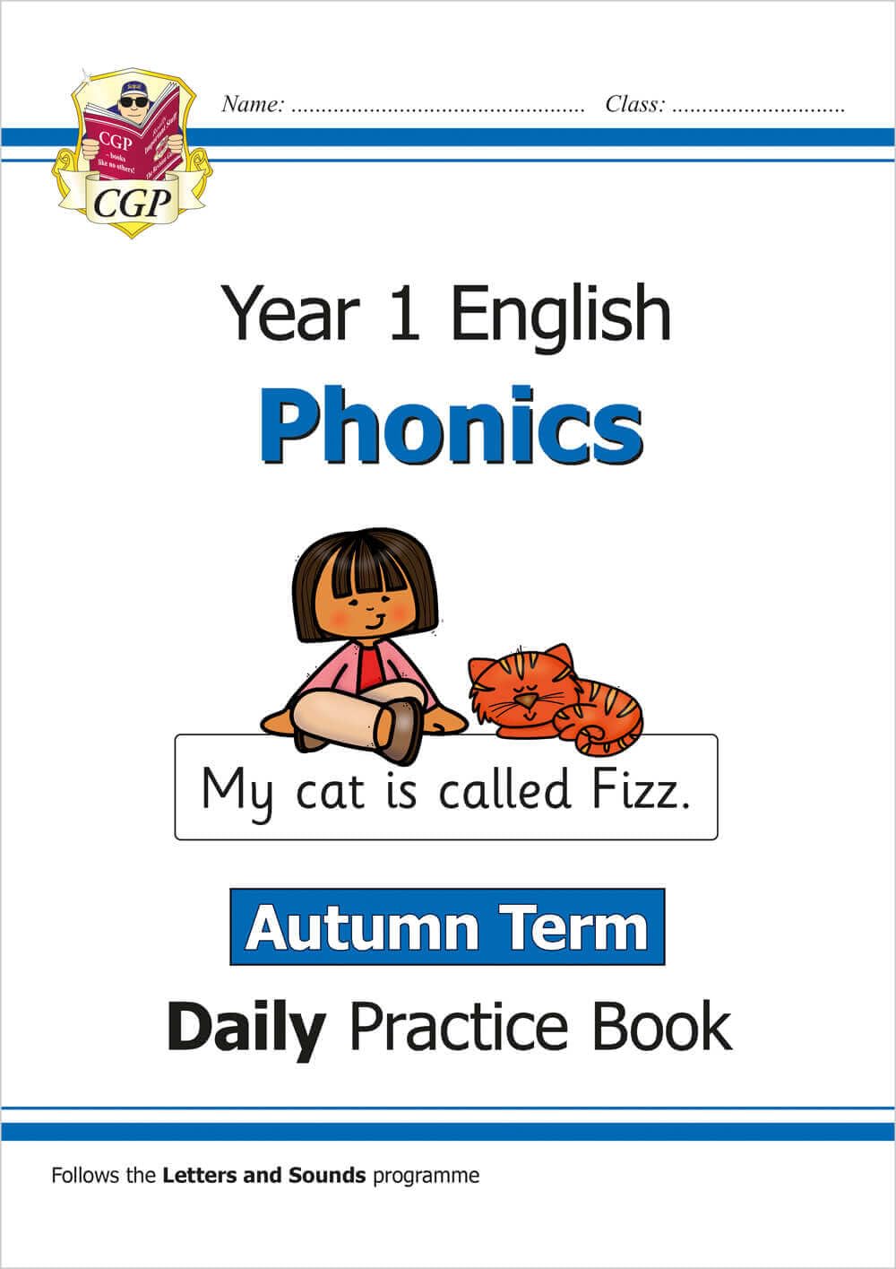 CGP Year 1 Daily Practice Book - Phonics Study Aid for Autumn Term | Ages 5-6 | Paperback