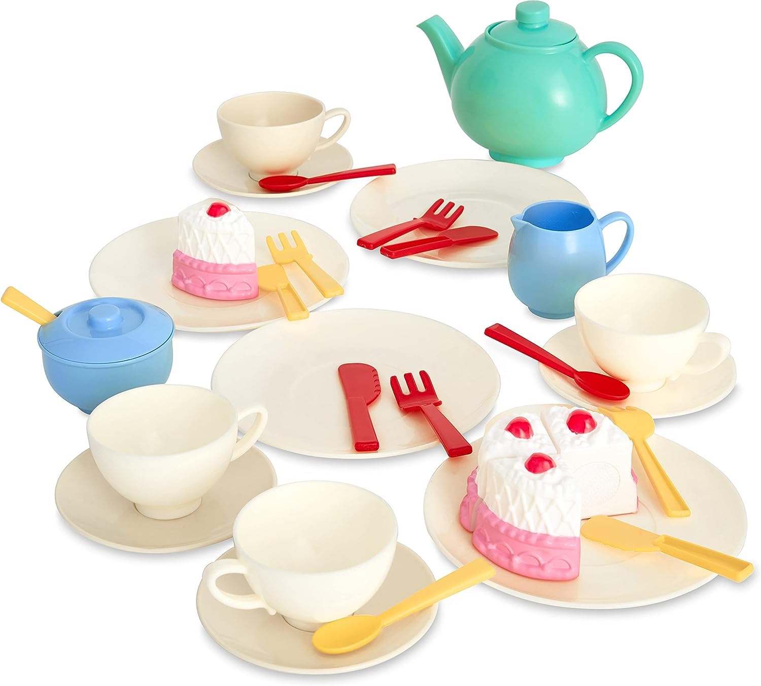 Casdon 33-Piece Tea Set - Pretend Play Toy for Ages 3+