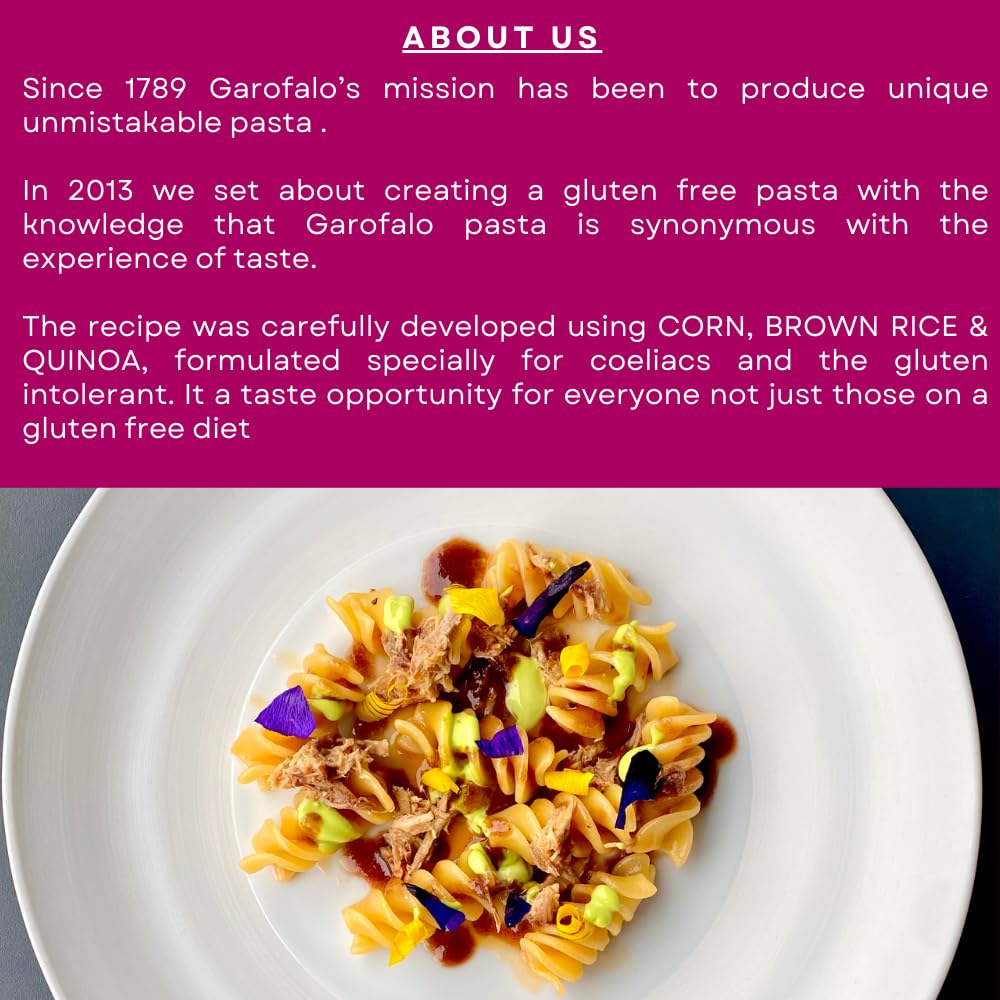 Garofalo Gluten Free Fusilloni Italian Dried Pasta, 400g 4