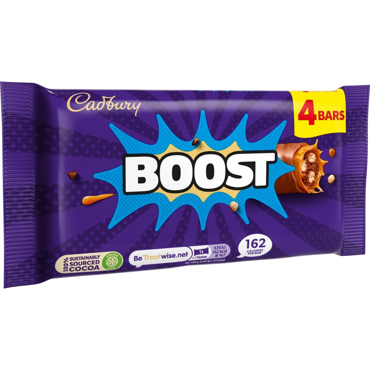 Cadbury Boost Chocolate Bar - 4 Pack (126g Total) 3