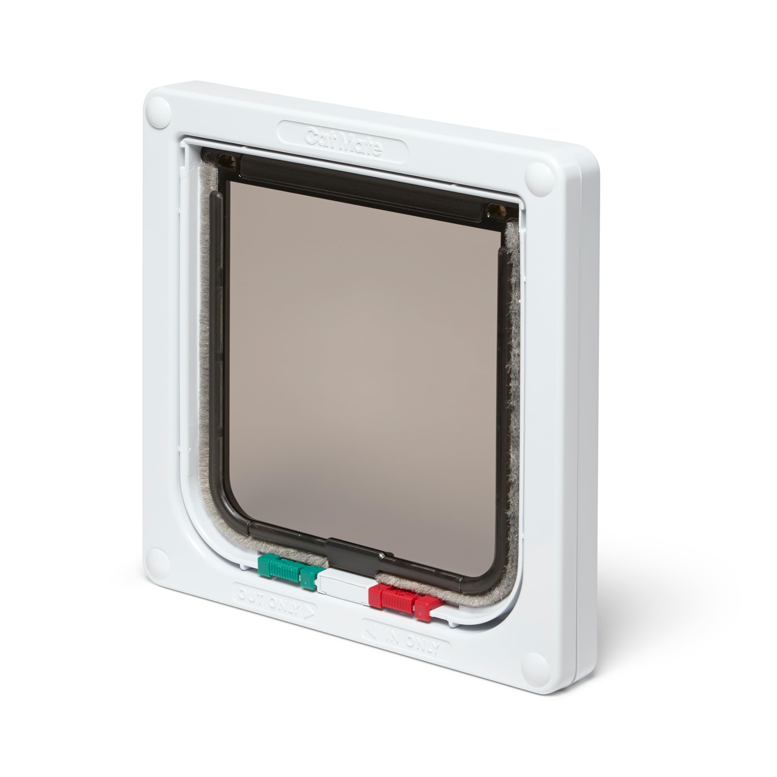 Cat Mate 4-Way Locking Cat Flap - Weatherproof, Silent Operation, White (309 W)
